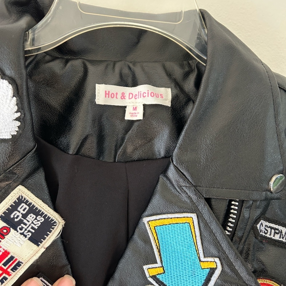 Hot & Delicious Black jacket with Colorful Patches - Picture 5 of 15